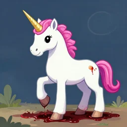 bleeding out unicorn