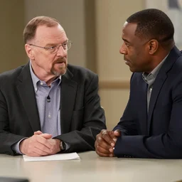 walter white talking with hal wilkerson, tv, hd