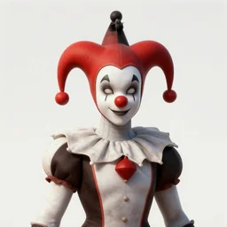 front shot of a court jester!!!! character, by george tooker greg rutkowski gustave dore, octane render, polished, glossy, holographic metallic, bionic futurism, galactic robotic cyborg, 8 5 mm f 1. 8 lit edges, ominous elegant luminous intricate quartz highly detailed spike, polygonal shards, artstation sharp focus ray tracing cinematic masterpiece fine portrait