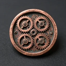 This copper amulet contains tiny interlocking gears and is powered by magic from Mechanus, a plane of clockwork predictability. A creature that puts an ear to the amulet can hear faint ticking and whirring noises coming from within.