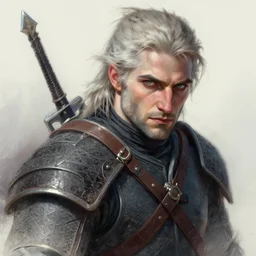 dale cooper in witcher armor, intricate, fictional character, dynamic pose, dramatic lighting, realistic shaded lighting, pastel shades, expressively loose brush strokes, perfect face, 8 k realistic, hyper detailed, digital painting, artstation, concept art, hyper detailed eyes, art by sam spratt and peter mohrbacher and james jean