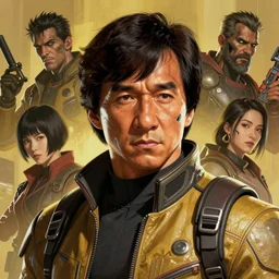 cell shaded  head portrait of cyber jackie chan as Borderlands 3 concept art, llustration, post grunge, concept art by josan gonzales and wlop, by james jean, Victo ngai, David Rubín, Mike Mignola, Laurie Greasley, highly detailed, sharp focus,alien,Trending on Artstation, HQ, deviantart, art by artgem