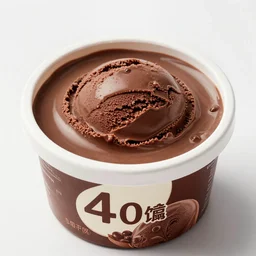 4 0 rmb of chocolate ice cream in a tub