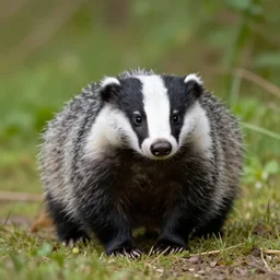 wildlife photography, nature photography, hd, realistic, photograph of a badger, 4 k
