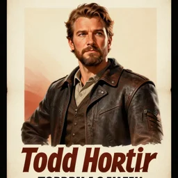 Todd Howard depicted in an old style propaganda poster