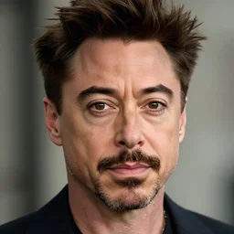 photograph portrait of Robert Downey Jr, intricate detail, sigma 85mm f/1.4, 4k, depth of field, high resolution, 4k, 8k, hd