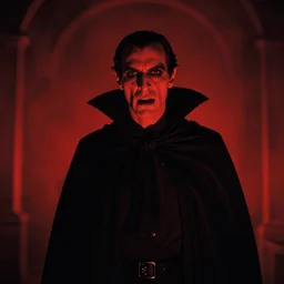 Vampire, dark horror, cinematic red lighting, by Stanley Kubrick, cinestill 400 t film