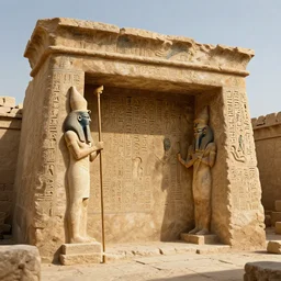 8 k hd detailed octane render of an ancient egyptian tomb with hieroglyphics