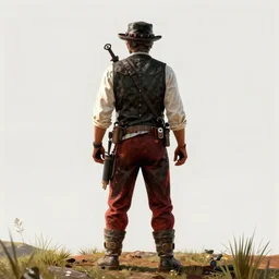 red dead redemption 2 in the style of breath of the wild