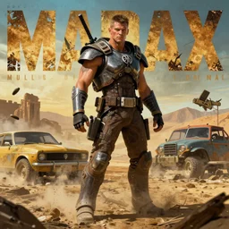 “matte painting of mad max by craig Mullins”
