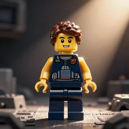 benny the space lego minifig. art by hingre.