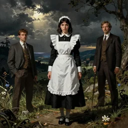 dark maid by chiara bautista and beksinski and norman rockwell and greg rutkowski weta studio, and lucasfilm