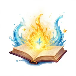 champion splashart of a magical book