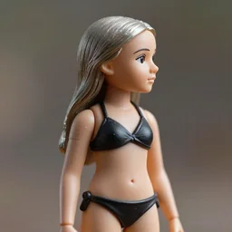 closeup profile portrait of tin toy greta thunberg wearing a bikini, depth of field, zeiss lens, detailed, symmetrical, centered, fashion photoshoot, by nicoletta ceccoli, mark ryden, lostfish, breathtaking, 8 k resolution, extremely detailed, beautiful, establishing shot, artistic, hyperrealistic, octane render