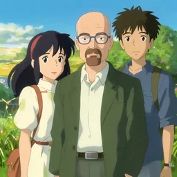 walter white, art by makoto shinkai and alan bean, yukito kishiro