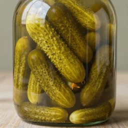 a gullible dillpickle tickling other pickles while being pickled in a bottle