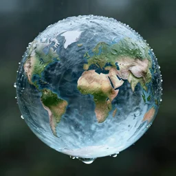 a world inside a raindrop
