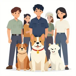 dog cop clean cel shaded vector art. shutterstock. behance hd by lois van baarle, artgerm, helen huang, by makoto shinkai and ilya kuvshinov, rossdraws, illustration,