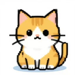 cat pixel art
