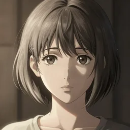 portrait of a girl with short hair, complex, applied to tone, ambient lighting, high detail, digital painting, artstation, concept art, 4 k, stunningly beautiful, clear focus, makoto shinkai and akihiko yoshida, hidari and vlop