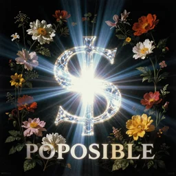 impossible symbol surrounded by flowers. reflection and dispersion materials. rays and dispersion of light. volumetric light. f / 3 2. noise film photo. flash photography. ultra realistic, wide, poster by otto marseus van schriek rachel ruysch christian rex van minnen, dutch golden age, wayne barlowe, mike winkelmann, craig mullins
