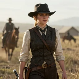 Red Dead Redemption 2 (2018 video game) cover art emma watson