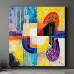 Abstract Memphis art in 4k ultra hd in unreal engine
