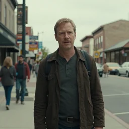 healthy main street, film still from the movie directed by denis villeneuve