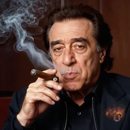 Danny Devito smoking a cigar