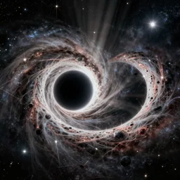 an active wormhole connecting a black hole to a star going super nova