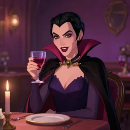 A female vampire on a date, 4k, trending on artstation