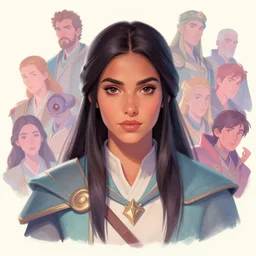 centered head - on medium shot painted portrait maya ali as sorcerer, destiny 2, divinity 2, gloomhaven, pastel colours, octane render, unreal engine, matte painting concept art, fanart artstation by yoji shinkawa and jesper ejsing and rhads and lois van baarle and ilya kuvshinov and rossdraws