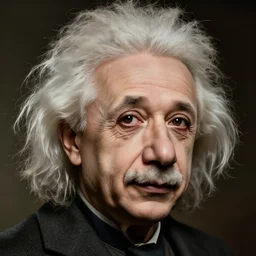 young blonde woman einstein portrait
