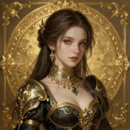 portrait of a beautiful 18-year-old woman, Dark Souls 3 themed, in style of Valentin Serov, in style of Ruan Jia, insanely detailed and intricate, golden ratio, elegant, ornate, luxury, elite, matte painting, cinematic, cgsociety, James jean, Brian froud, ross tran, Laputa