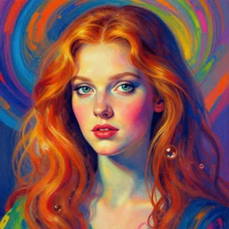 A psychedelic portrait of 🍫, vibrant color scheme, highly detailed, in the style of romanticism, cinematic, artstation, Moebius, Greg rutkowski