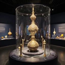 amazing time travel museum exhibit of rare transcendental artifacts at the end of time