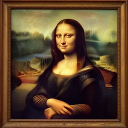 an oil painting of Dwayne Johnson instead of Mona Lisa in the famous painting The Joconde painted by Leonardo Da Vinci