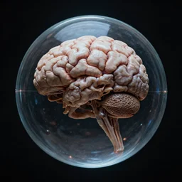 Brain of Azathoth inside a sphere by H.R. Giger