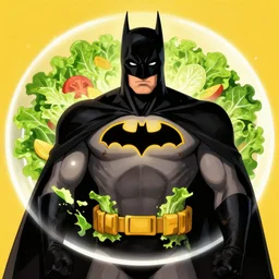( batman + salad )