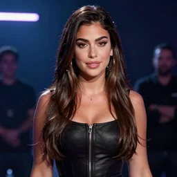 still of dua lipa in late 9 0 s terminator tv show