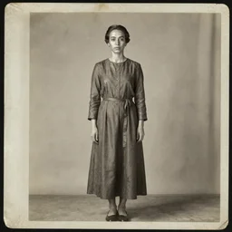 teela, portrait, full body, symmetrical features, silver iodide, 1 8 8 0 photograph, sepia tone, aged paper, sergio leone, master prime lenses, cinematic