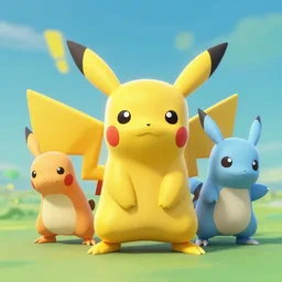 new pokemon, 3 d rendered