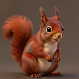 humanoid red squirrel. The mood is warm and friendly. dungeons and dragons portrait. highly detailed, digital painting, artstation, concept art, sharp focus, illustration, art by Josh kirby and John romita jr and moebius