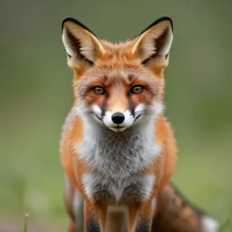 perfectly centered portrait, humanoid fox, candid photography, highly detailed, 8 k uhd