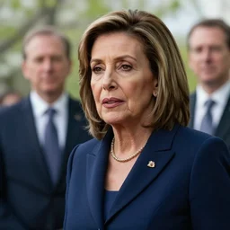 detailed realistic cinematic shot of nancy pelosi, sharp focus, ultra realistic, spring light, painting by gaston bussiere, craig mullins, j. c. leyendecker