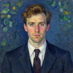 a man in a suit and tie looking at the camera, a character portrait by Justin Currie, behance, cloisonnism, character, high resolution, high definition
