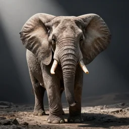 an elephant that looks like a pug, national geographic photography