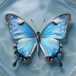 water shaped butterfly