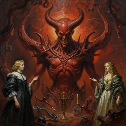 the topology of hell | highly detailed oil painting, hyperrealistic, very intrincate | cinematic lighting, award - winning | by rachel ruysch, wayne barlowe, beksinski and bocklin | by austin osman spare and william blake, trending on artstation, cgsociety, official art, octane.