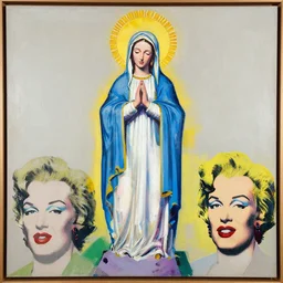 virgin mary of lourdes painted by cy twombly and andy warhol